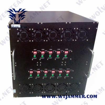 Multi jammer do sinal do veículo das faixas 135-6000Mhz 1000 medidores de escala para a bomba do DDS IED