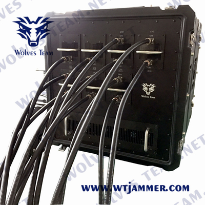 jammer 20 do sinal do telefone celular 5G - carro do jammer da bomba do exemplo do pelicano da tampa 6000MHz completa