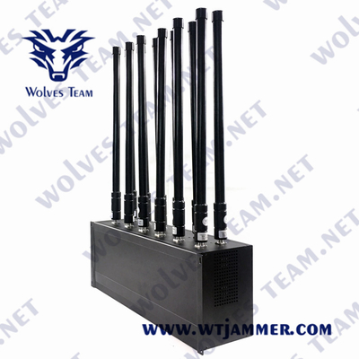 Poder superior do jammer do sinal do telefone celular da DCS CDMA 3G 4G 5G da G/M PCS construído na bateria