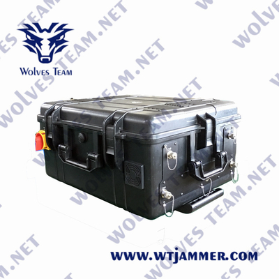 da frequência ultraelevada sem fio portátil celular do bloco Wifi/Bluetooth do sinal do VHF Walky-talky jammer poderoso do sinal do VHF NMT