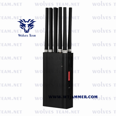 Jammer sem fio do sinal 16 do VHF Handheld da frequência ultraelevada de GPS L1/L2/L5 Lojack WiFi do jammer do sinal da G/M 5G do telefone celular das faixas