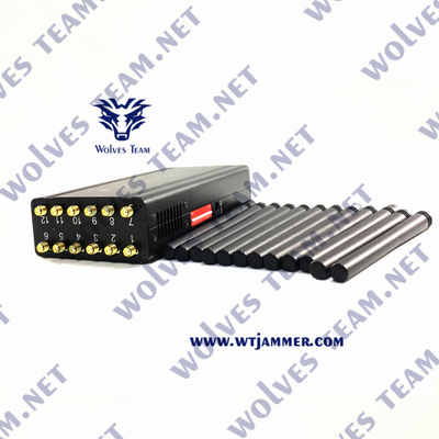 12 telefone handheld dos Gps 3g 4g 5gCell de Wifi das faixas que bloqueia o aparelho de interferência do jammer do sinal do telefone celular do dispositivo