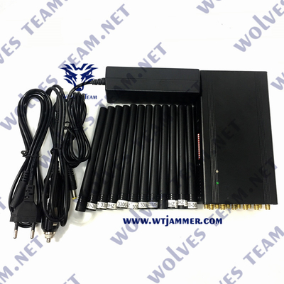 12 telefone handheld dos Gps 3g 4g 5gCell de Wifi das faixas que bloqueia o aparelho de interferência do jammer do sinal do telefone celular do dispositivo