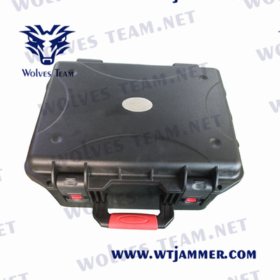 Do jammer portátil do sinal do telefone celular 5G do VHF de WIFI GPS do poder superior bateria extra da trouxa