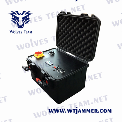 Do jammer portátil do sinal do telefone celular 5G do VHF de WIFI GPS do poder superior bateria extra da trouxa