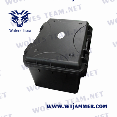 Do jammer portátil do sinal do telefone celular 5G do VHF de WIFI GPS do poder superior bateria extra da trouxa