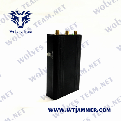 Todo o jammer de controle remoto do sinal do RF, jammer Handheld do sinal de 315MHz 433MHz
