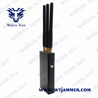 Todo o jammer de controle remoto do sinal do RF, jammer Handheld do sinal de 315MHz 433MHz