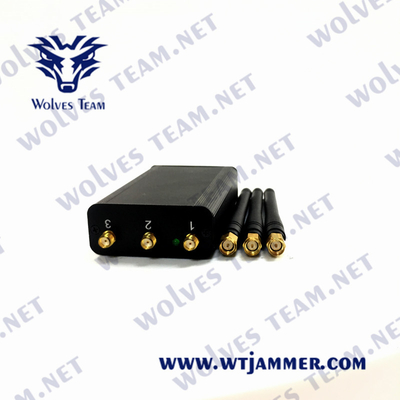 Todo o jammer de controle remoto do sinal do RF, jammer Handheld do sinal de 315MHz 433MHz