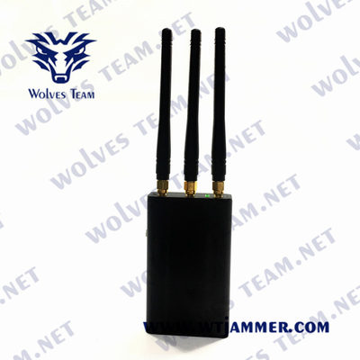 Todo o jammer de controle remoto do sinal do RF, jammer Handheld do sinal de 315MHz 433MHz