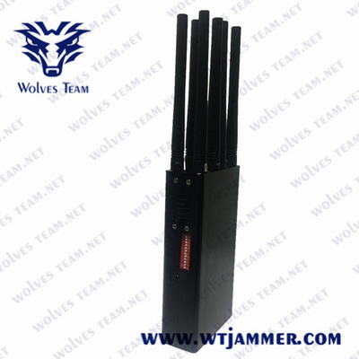 tipo Handheld portátil de 8 antenas do jammer do sinal do telefone celular de 3G 4G LTE 4G WIMAX 5G