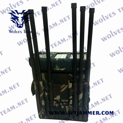 Do jammer sem fio do sinal da trouxa 5G anti explosão que caracteriza o cerco do metal do alojamento 100 medidores