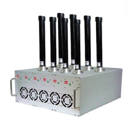 240W 8 une a bateria extra do polímero do lítio do jammer interno do sinal de 2G 3G 4G 5G WIFI