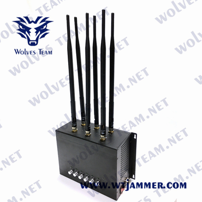6 faixas ajustáveis todo o sinal G/M personalizada jammer PCS 3G 4G do telefone celular
