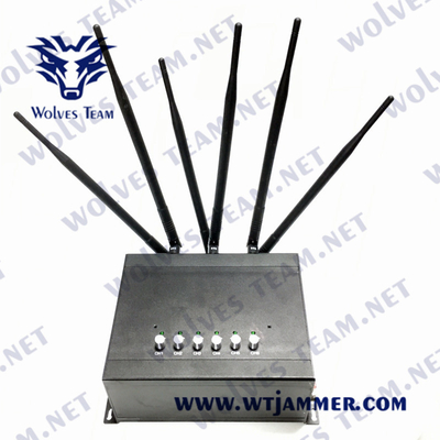 6 faixas ajustáveis todo o sinal G/M personalizada jammer PCS 3G 4G do telefone celular