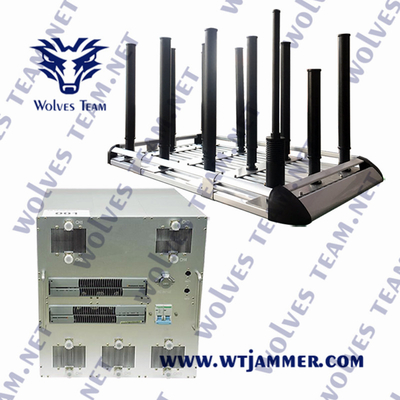 Jammer até 2000M do zangão de WIFI GPS do veículo do poder superior 350W anti