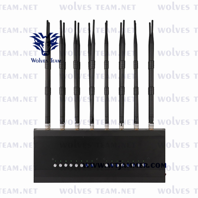 Completo une 50m tipo Desktop do poder ajustável do jammer de 16 antenas