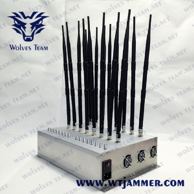 Completo une 50m tipo Desktop do poder ajustável do jammer de 16 antenas