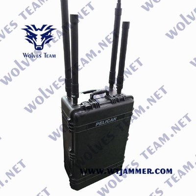 Bomba portátil de WiFi GPS G/M IED do jammer do sinal do VHF da frequência ultraelevada do poder superior