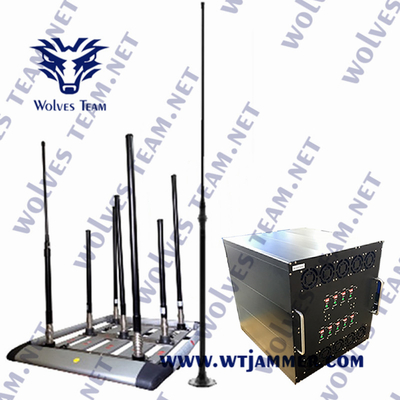veículo 350W que segue jammer GPS WIFI2.4G WIFI5.8G até 2000M do dispositivo
