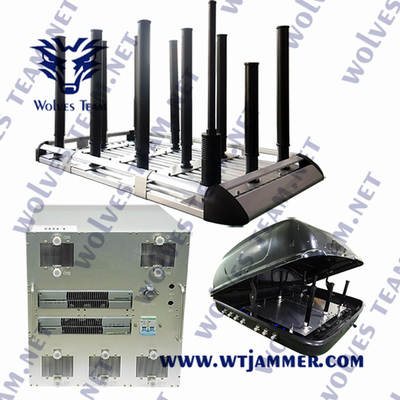 veículo 350W que segue jammer GPS WIFI2.4G WIFI5.8G até 2000M do dispositivo