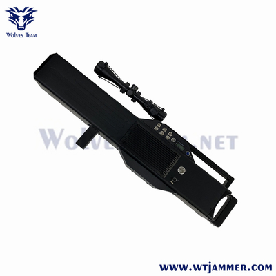 Segurança militar 1200m jammer Handheld do zangão do sinal de GPS WiFi dos anti
