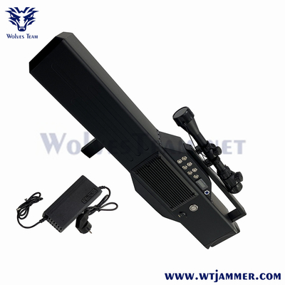 4 une segurança militar Handheld da proteção do VIP do jammer do sinal do zangão de 1200m GPS WiFi