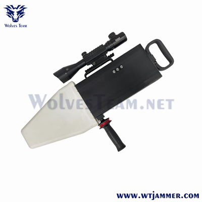 Tipo Handheld jammer do sinal do zangão de GPS WiFi2.4G 5.8g da segurança da proteção do VIP