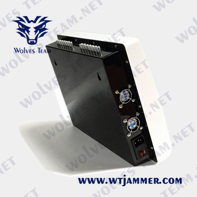 Jammer celular do sinal 700MHz-6000MHz 100 da G/M 3G 4G 5G medidores de jammer do telefone celular