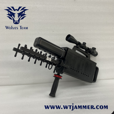 Interruptor de Frequência de UAV portátil de 80W 1500m-2000 metros embutidos em antena