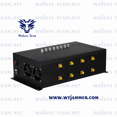 8 bandas Jammer de sinal de telefone 175w Wireless RF Wifi2.4g Wifi 5.8g Cdma 3g 4g