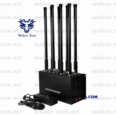 8 bandas Jammer de sinal de telefone 175w Wireless RF Wifi2.4g Wifi 5.8g Cdma 3g 4g