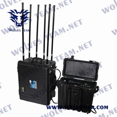 comprar 4 bandas Drone GPS Jammer Rf 800/900 Mhz 3000 metros Wifi2.4g/5.8g online manufacture