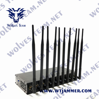 10 bandas Interruptor de sinal celular interior 2g GSM 3g 4g 5g Lte 50 metros