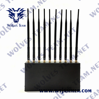 10 bandas Interruptor de sinal celular interior 2g GSM 3g 4g 5g Lte 50 metros