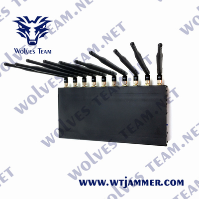 10 bandas Interruptor de sinal celular interior 2g GSM 3g 4g 5g Lte 50 metros