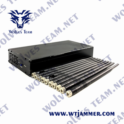 10 bandas Interruptor de sinal celular interior 2g GSM 3g 4g 5g Lte 50 metros