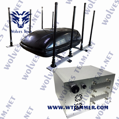 6 bandas WiFi de alta potência1.2g WiFi2.4G WiFi5.8 GSM900 Veículo Drone Jammer