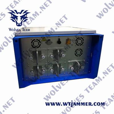550W 6 bandas impermeável anti-drone jammer WT902806D para segurança ao ar livre