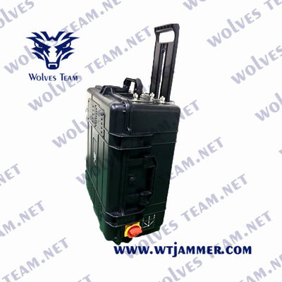 Jammer móvel portátil do sinal da G/M 3G 4G 5G dos canais do poder superior 120W 8
