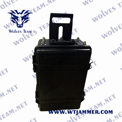 Jammer móvel portátil do sinal da G/M 3G 4G 5G dos canais do poder superior 120W 8