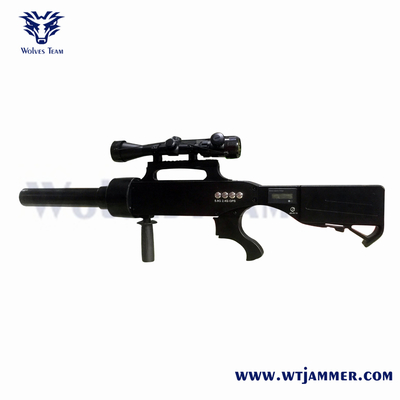 VIP Proteção Drone Jammer com bateria recarregável e 800-1200m Jamming Range