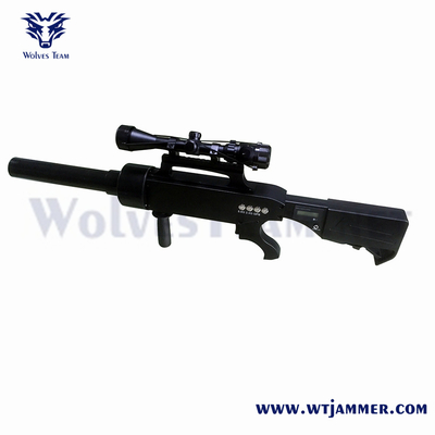 VIP Proteção Drone Jammer com bateria recarregável e 800-1200m Jamming Range
