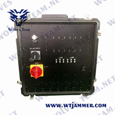 IED Bomba 22 bandas de alta potência GSM 5G UHF VHF RF Jammer de sinal montado no carro