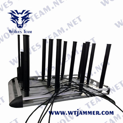IED Bomba 22 bandas de alta potência GSM 5G UHF VHF RF Jammer de sinal montado no carro
