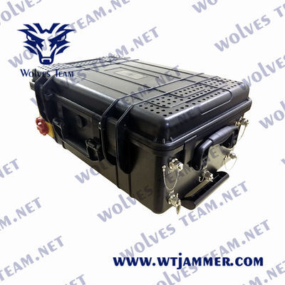 Exército Militar 10 Bandas Drone Jammer Anti Uav Jammer até 5000 metros