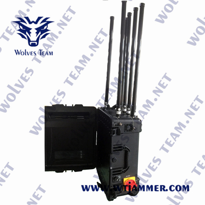 Alto poder militar portátil impermeável RC 433 anti-UAV Drone Jammer até 4000 metros