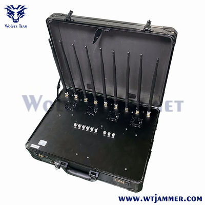 comprar 40W 8 Band Portátil Bolsa WIFI2.4G WIFI5.8G 2G 3G 4G Cell Pone Jammer -WT808TA5-8 online manufacture