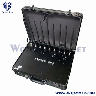 40W 8 Band Portátil Bolsa WIFI2.4G WIFI5.8G 2G 3G 4G Cell Pone Jammer -WT808TA5-8