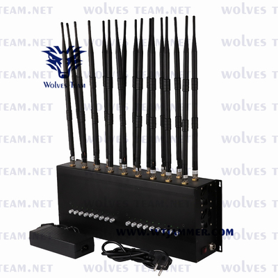 Indoor 18 Antenna Desktop GSM 3G 4G 5G Interruptor de telefone celular Lojack Controle remoto de sinal RF Interruptor de sinal 100 metros